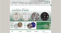 Desktop Screenshot of firstclassdials.com